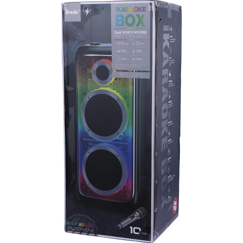 اسپیکر چمدانی بلوتوثی برودو BTS-2370 + میکروفون