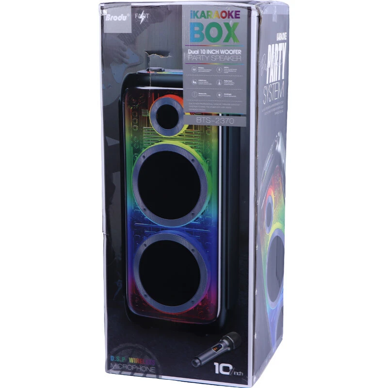 اسپیکر چمدانی بلوتوثی برودو BTS-2370 + میکروفون