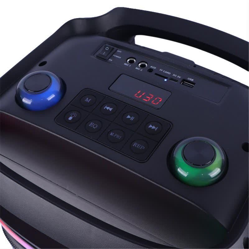 اسپیکر چمدانی بلوتوثی ایکس بیس ABS-12102 + میکروفون و ریموت کنترل