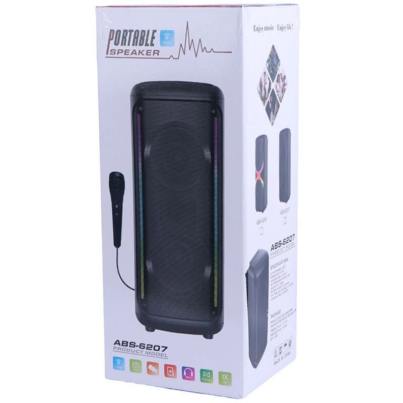 اسپیکر بلوتوثی ABS-6207 + میکروفون و ریموت کنترل