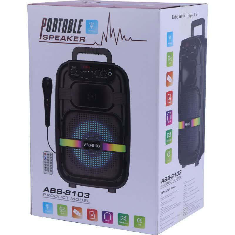 اسپیکر بلوتوثی ABS-8105 + میکروفون و ریموت کنترل