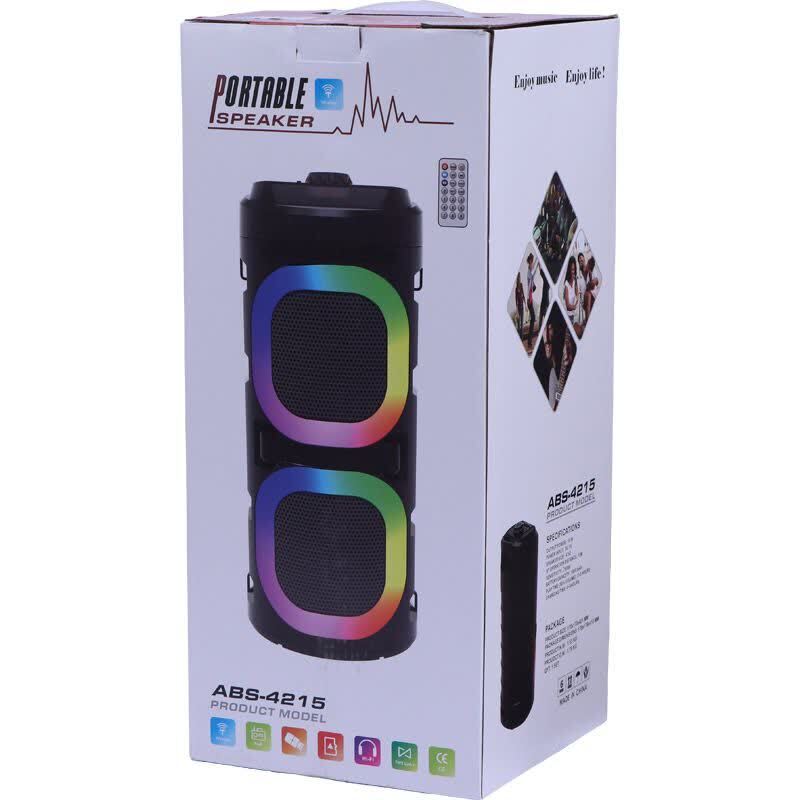 اسپیکر بلوتوثی ABS-4215 + میکروفون و ریموت کنترل