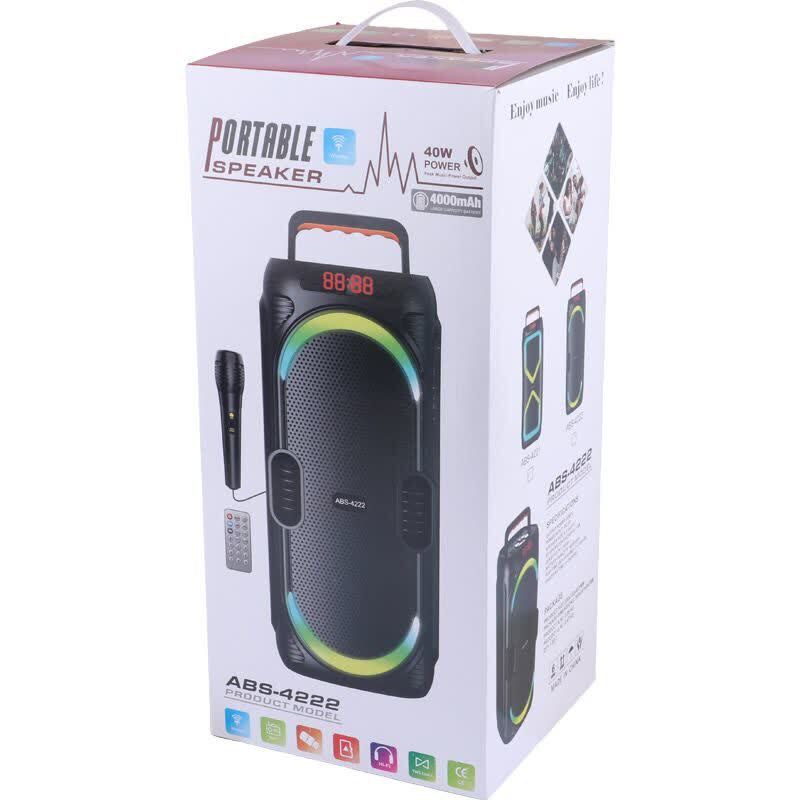 اسپیکر بلوتوثی ABS-4221 + میکروفون و ریموت کنترل