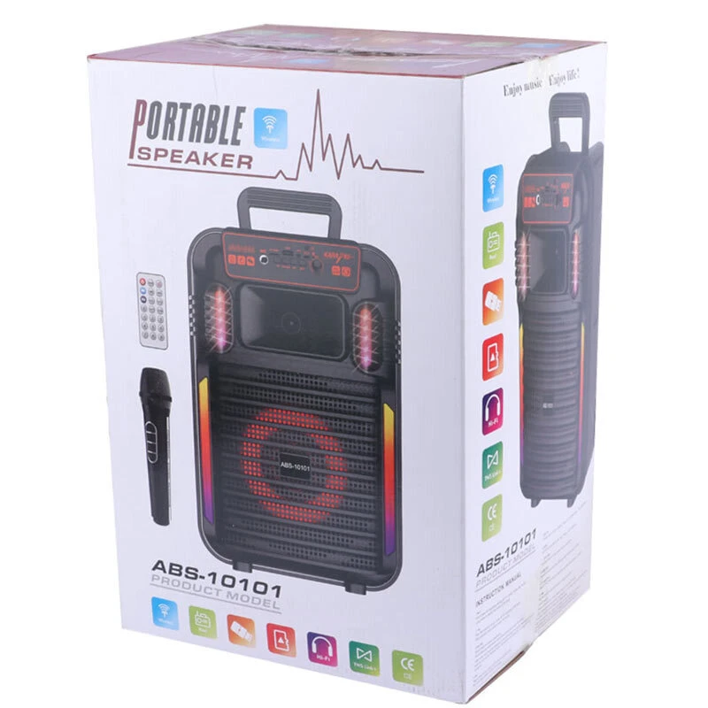 اسپیکر بلوتوثی ABS-10102 + میکروفون و ریموت کنترل