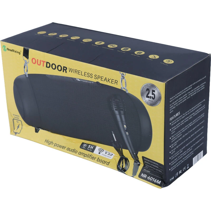 اسپیکر بلوتوثی نیو ریکسینگ NR-6016M + میکروفون