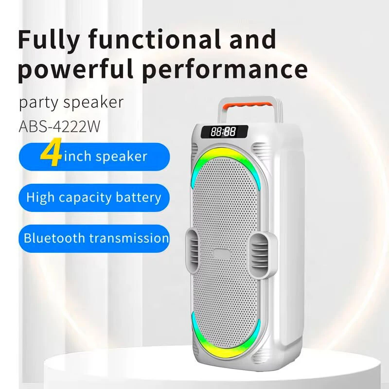 اسپیکر بلوتوثی ABS-4222W + میکروفون و ریموت کنترل