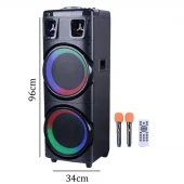 اسپیکر بلوتوثی چمدانی برودو BTS-1708 + میکروفون و ریموت کنترل