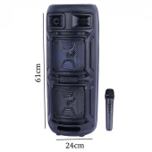 اسپیکر بلوتوثی ایکس بیس ABS-8208 + میکروفون و ریموت کنترل