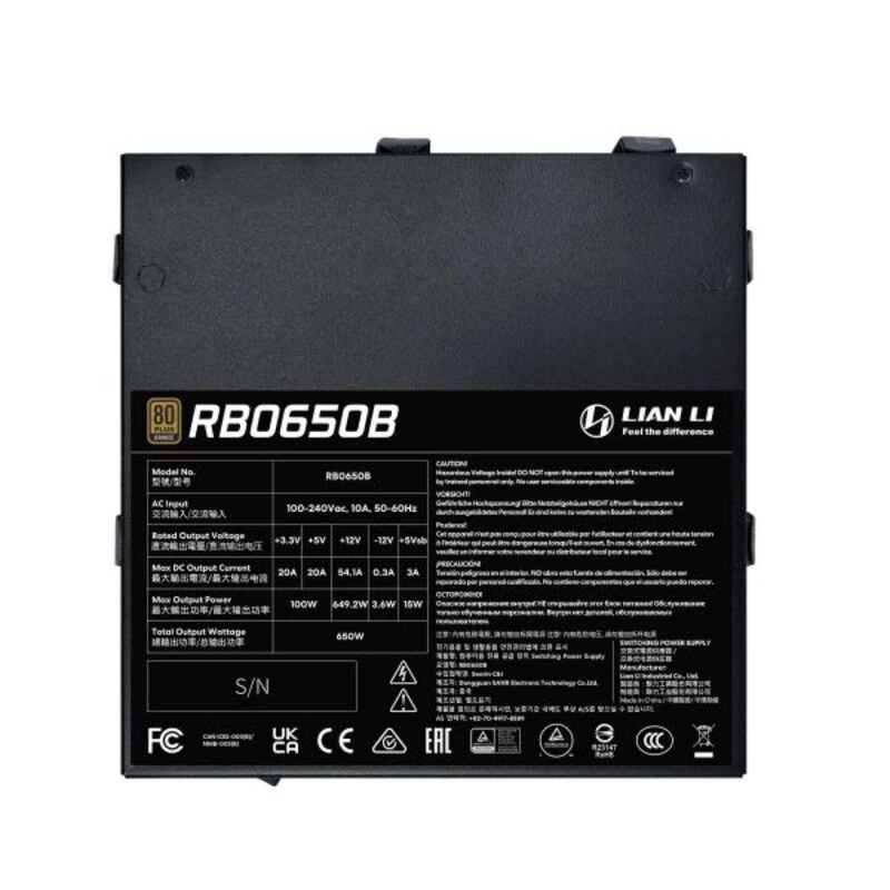 پاور 650 وات لیان لی RB 650B Bronze