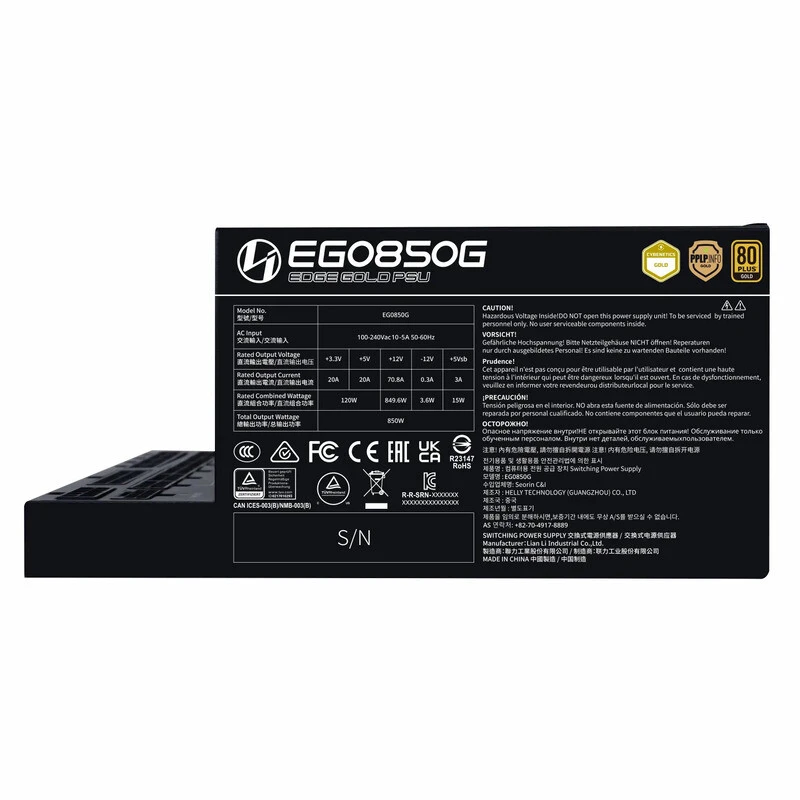 پاور ماژولار 850 وات لیان لی EDGE GOLD 850 Gold