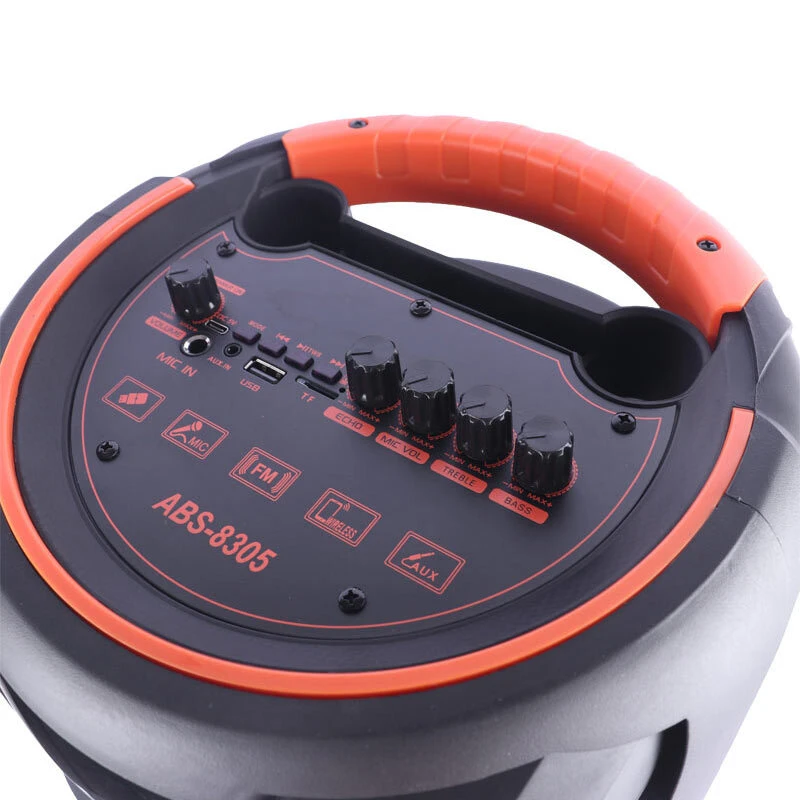 اسپیکر چمدانی بلوتوثی ایکس بیس ABS-8305 + میکروفون و ریموت کنترل