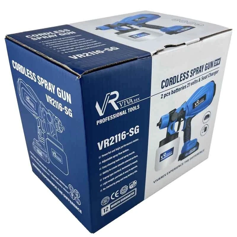 پیستوله رنگ پاش شارژی 21 ولت ویوارکس VR2116-SG