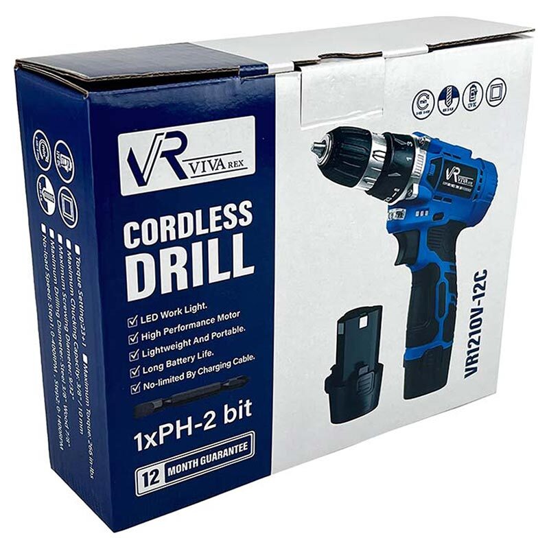 دریل شارژی چکشی ویوارکس VR1210V-12C