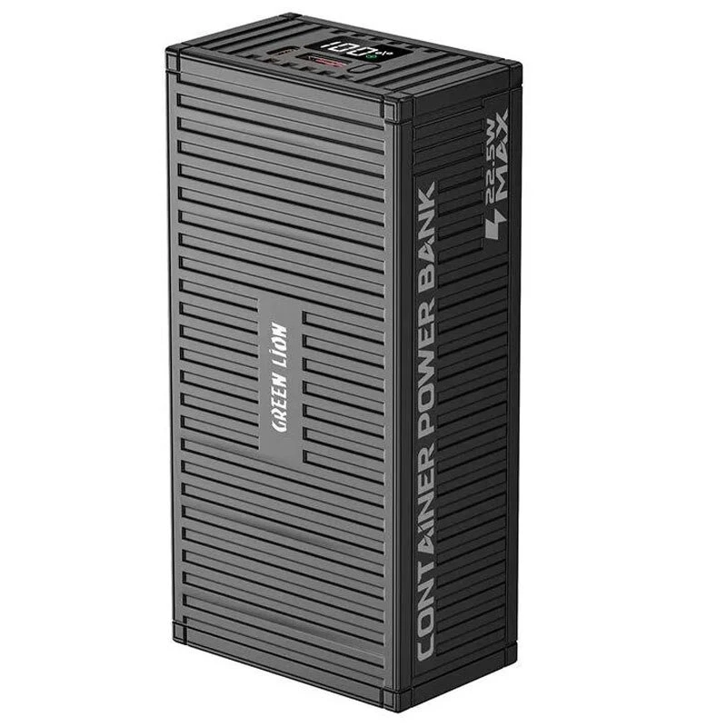 پاور بانک فست شارژ گرین لاین Container GL-PX62 GNCOTPXPB30BK QC3.0 PD 22.5W ظرفیت 30000 میلی آمپر ساعت