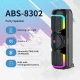 اسپیکر چمدانی بلوتوثی ایکس بیس ABS-8302 + میکروفون و ریموت کنترل