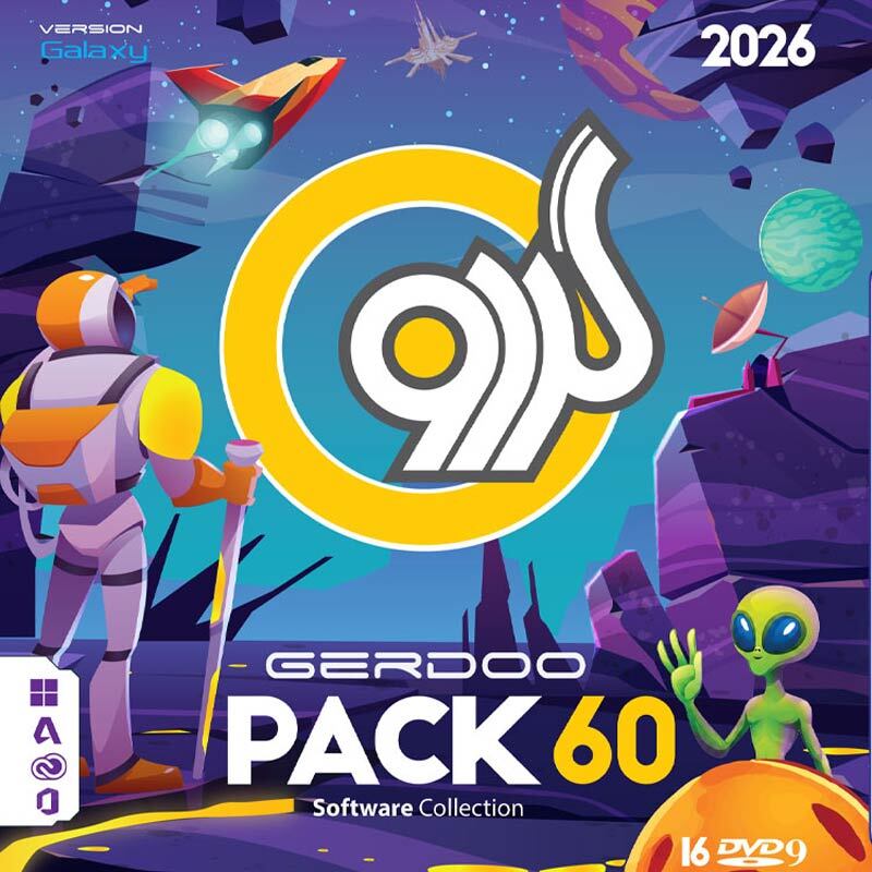 پک نرم افزاری گردو Gerdoo 60 16DVD9 2026