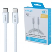 کابل دو سر تایپ سی فست شارژ 240 وات انکر Zolo A8060 طول 1.8 متر