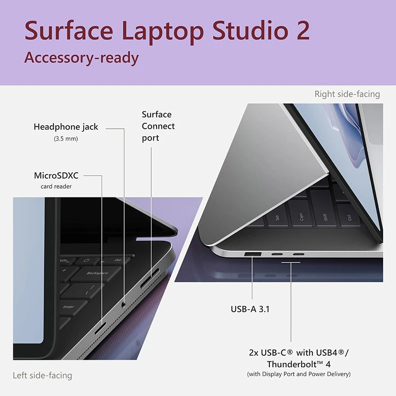 لپ تاپ مایکروسافت 14.4 اینچی Surface Studio 2 Core i7 13700H 16GB 512GB SSD RTX4050