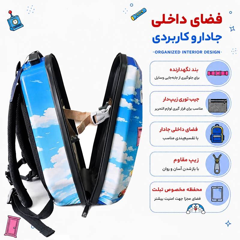 کوله پشتی مارینوکس مارول MS1050 طرح دوریمون