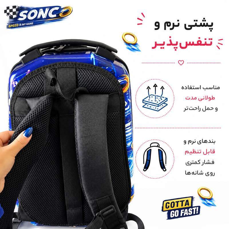 کوله پشتی مارینوکس مارول MS1050 طرح سونیک