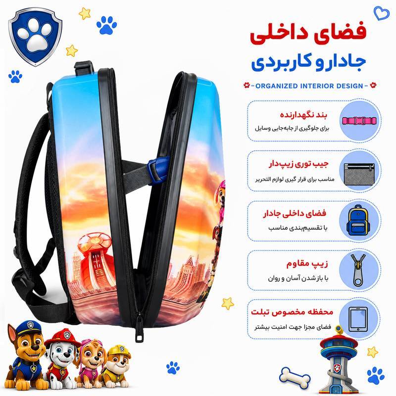 کوله پشتی مارینوکس مارول MS1050 طرح سگ های نگهبان
