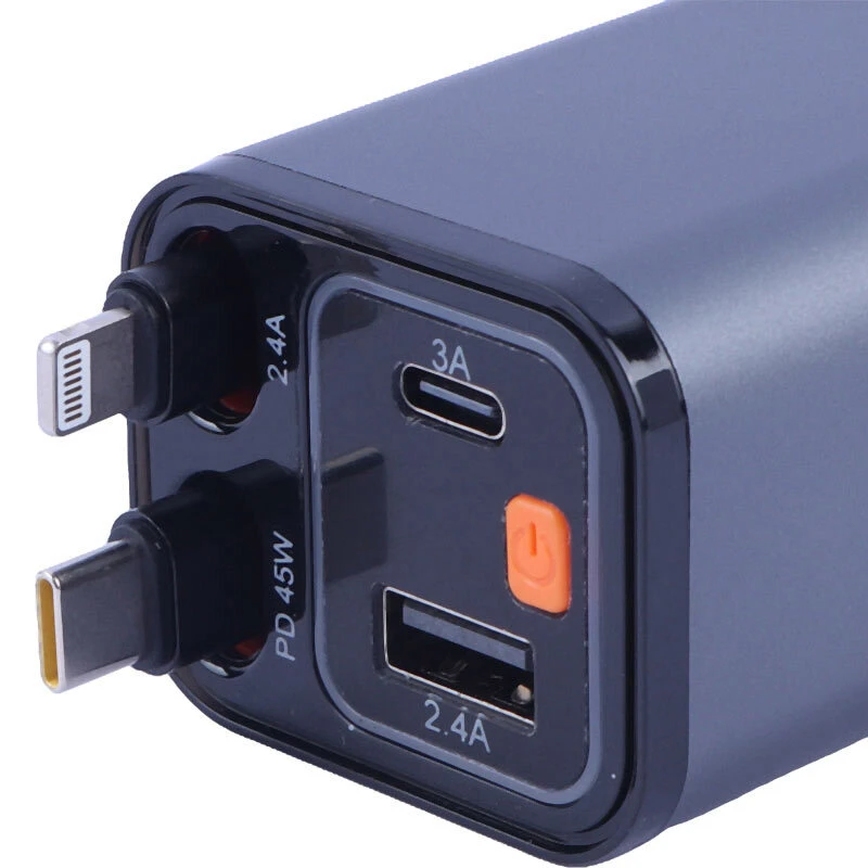 شارژر فندکی 45 وات گرین لاین Retractable GL-CC20 GNRTCC65WGY