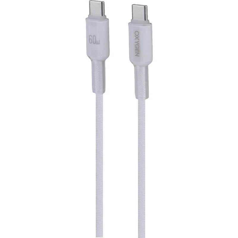 کابل دو سر تایپ سی فست شارژ 60 وات اکسیژن LX-23 طول 1 متر