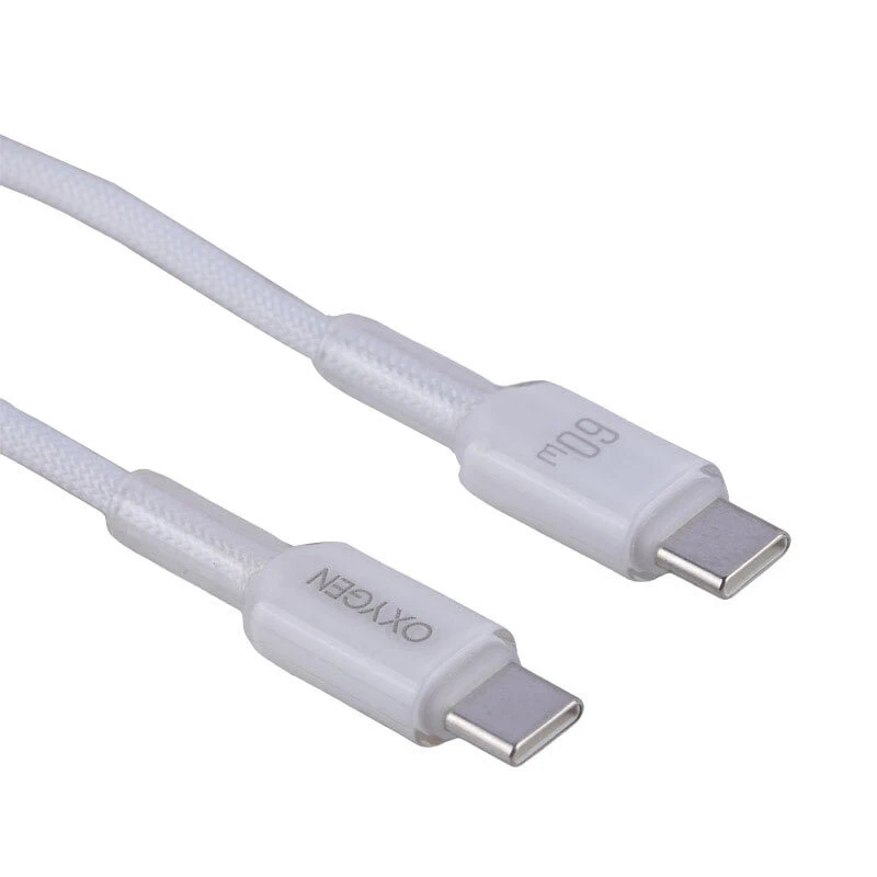 کابل دو سر تایپ سی فست شارژ 60 وات اکسیژن LX-23 طول 1 متر