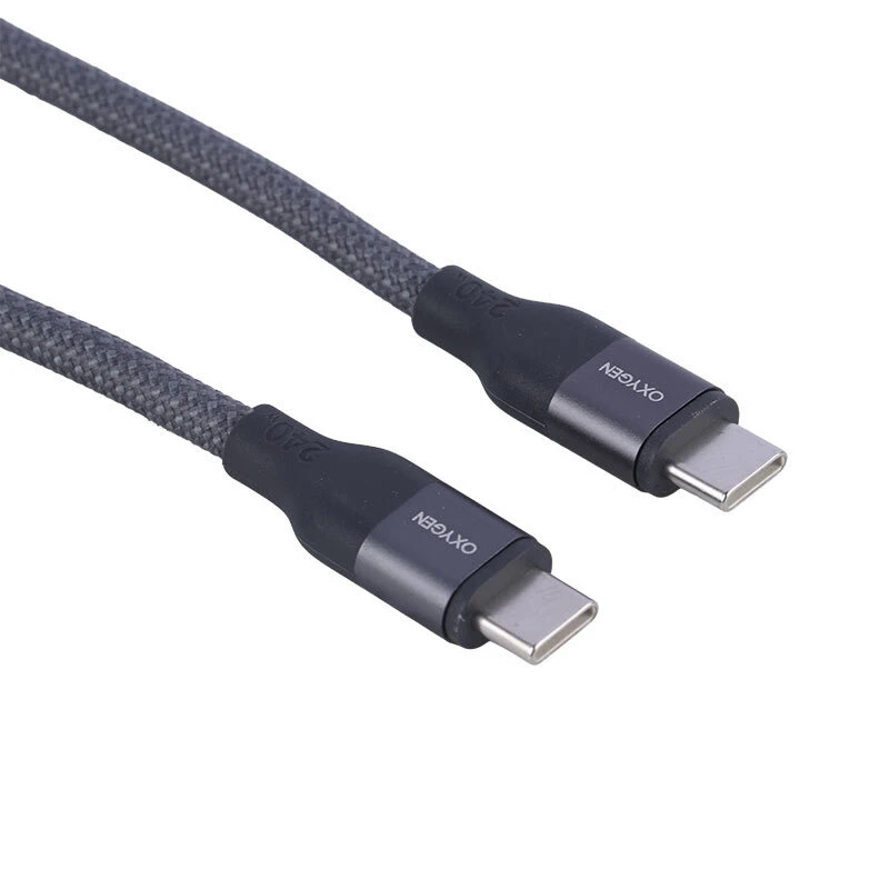 کابل دو سر تایپ سی فست شارژ 240 وات اکسیژن LX-44 طول 2 متر