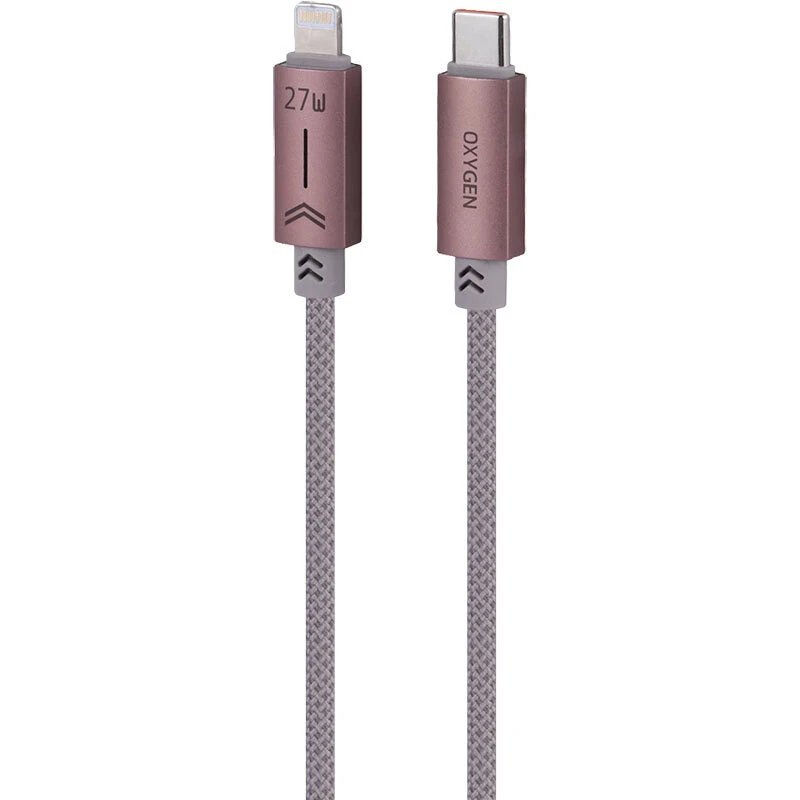 کابل تایپ سی به لایتنینگ فست شارژ 27 وات اکسیژن LX-47 طول 1.2 متر