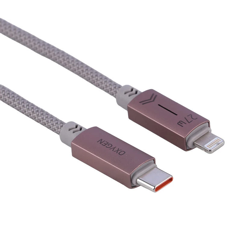 کابل تایپ سی به لایتنینگ فست شارژ 27 وات اکسیژن LX-47 طول 1.2 متر