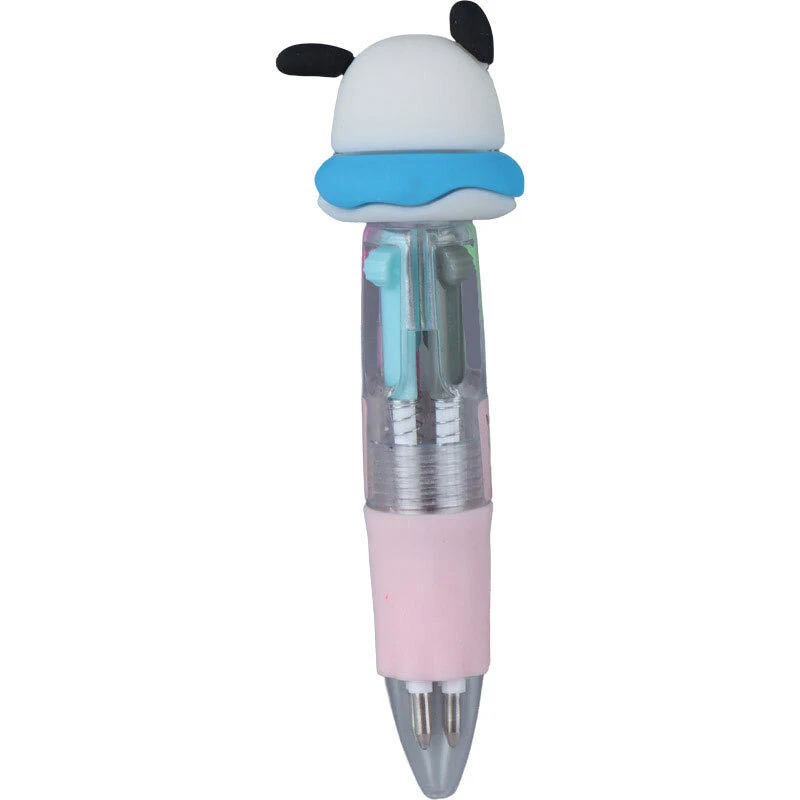 خودکار 4 رنگ طرح عروسک کوچک سیلیکونی E-556