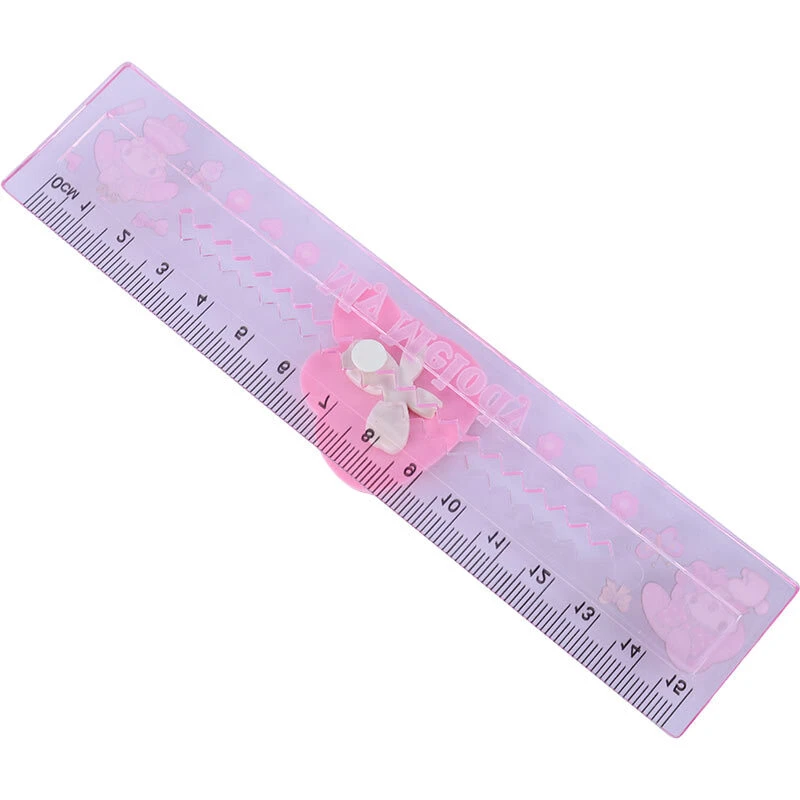 خط کش پلاستیکی طرح عروسکی NO.638 15cm