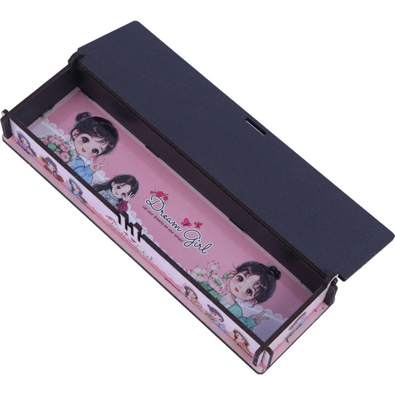 جامدادی چوبی طرح دختر مزرعه کد 1020016