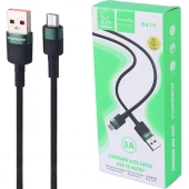 کابل میکرو یو اس بی فست شارژ 3 آمپر دنمن D61V طول 1 متر
