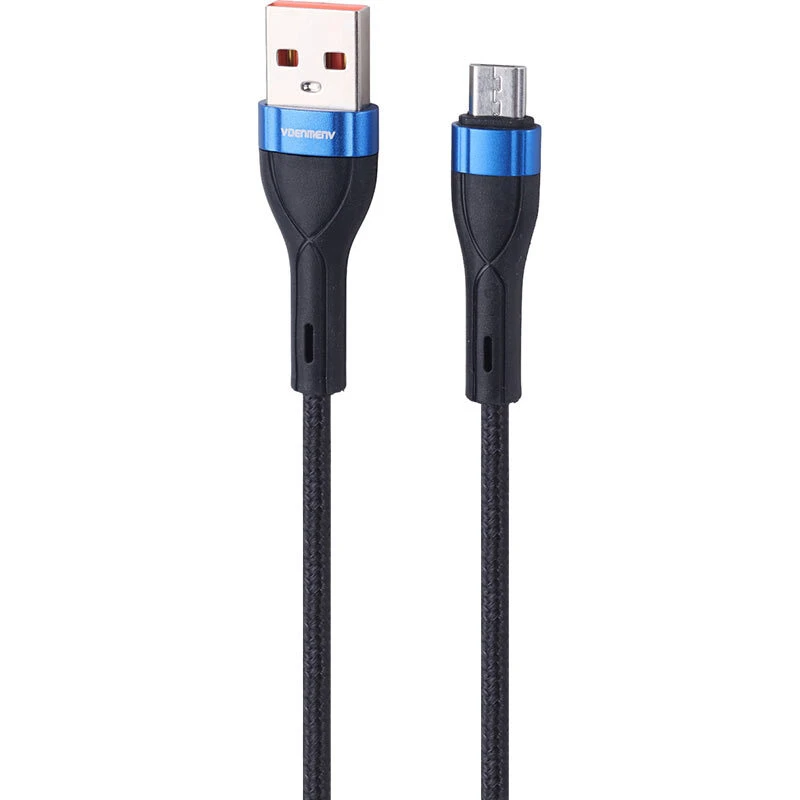کابل میکرو یو اس بی فست شارژ 3.6 آمپر دنمن D55V طول 1 متر