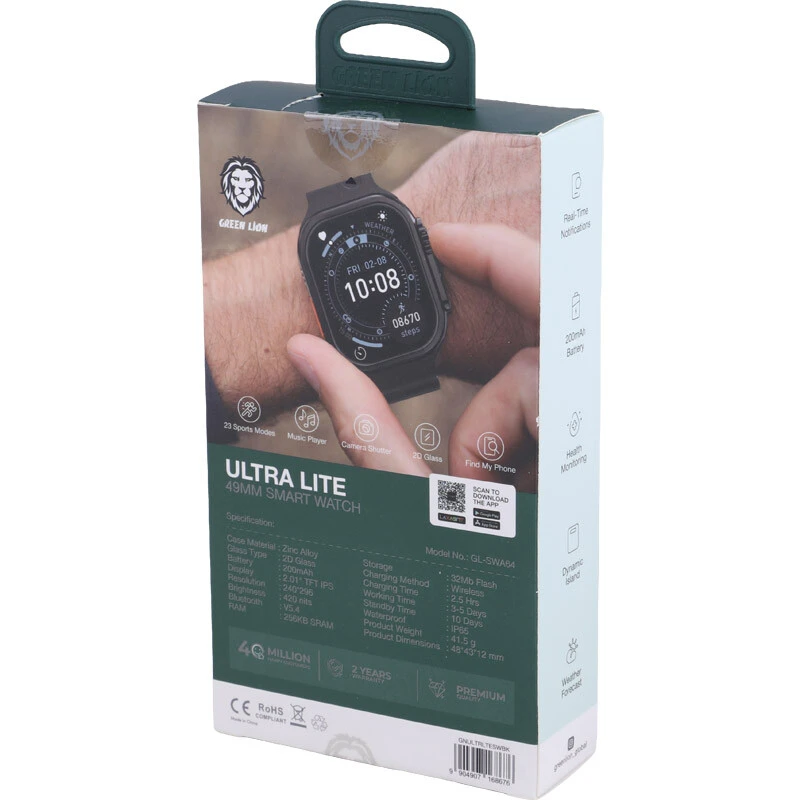 ساعت هوشمند گرین لاین Ultra Lite GL-SWA64 GNULTRLTESW