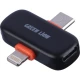 میکروفون یقه ای بی سیم دوتایی گرین لاین GM-91X GNGM91XMIC Type-C / Lightning