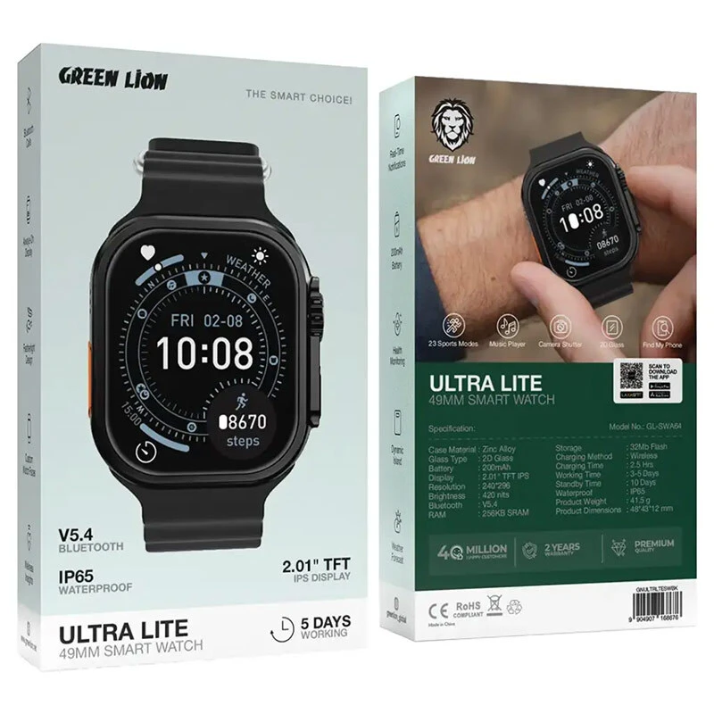 ساعت هوشمند گرین لاین Ultra Lite GL-SWA64 GNULTRLTESW