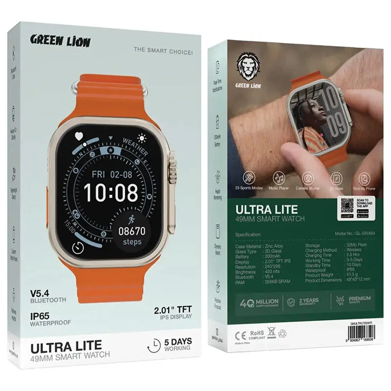 ساعت هوشمند گرین لاین Ultra Lite GL-SWA64 GNULTRLTESW