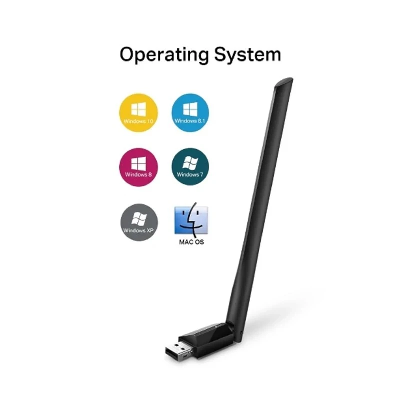 کارت شبکه بی سیم آنتن دار تی پی لینک Archer T2U Plus AC600 433Mbps
