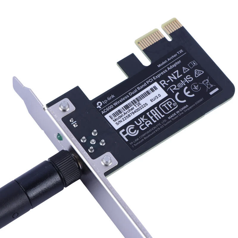 کارت شبکه اینترنال PCI-E آنتن دار تی پی لینک Archer T2E AC600 433Mbps