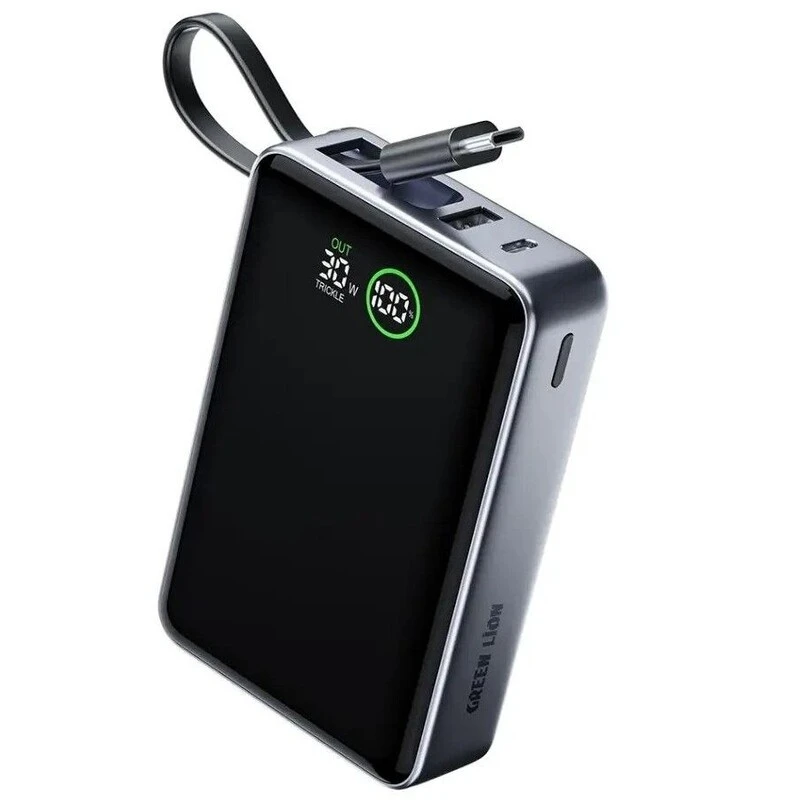 پاور بانک فست شارژ گرین لاین Madrid 20 GL-PX32 GNMAD20PBKGY PD 35W ظرفیت 20000 میلی آمپر ساعت