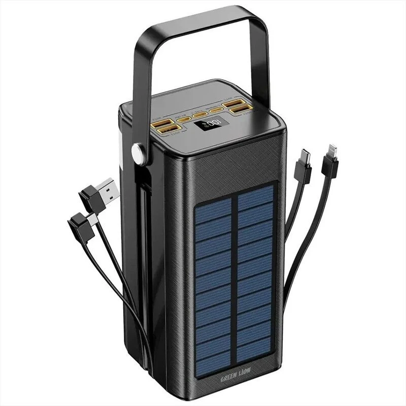 پاور بانک خورشیدی فست شارژ گرین لاین Solar X GNSOLXPB100BK QC3.0 PD 22.5W ظرفیت 100000 میلی آمپر ساعت