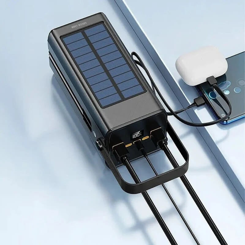 پاور بانک خورشیدی فست شارژ گرین لاین Solar X GNSOLXPB100BK QC3.0 PD 22.5W ظرفیت 100000 میلی آمپر ساعت