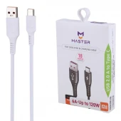 کابل تایپ سی فست شارژ 120 وات مستر لینک پلاس ETM 003 طول 1 متر