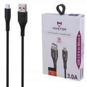 کابل میکرو یو اس بی فست شارژ 3 آمپر مستر لینک پلاس ETM 005 طول 1 متر کد 1