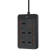 چند راهی 5 خانه گرین لاین GS-500 GNGS500PSBK با کابل 3 متری + شارژر USB و Type-C
