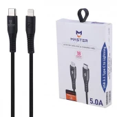 کابل تایپ سی به لایتنینگ فست شارژ 5 آمپر مستر لینک پلاس ETM 001 طول 1 متر کد 1