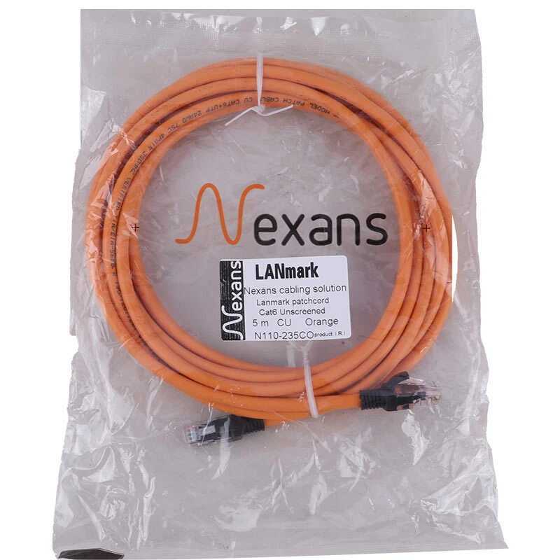 کابل شبکه Cat6 نگزنس N110-235CO طول 5 متر تمام مسی